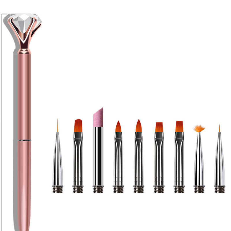 Big Diamond Quartz Smudge Nail Pen Set