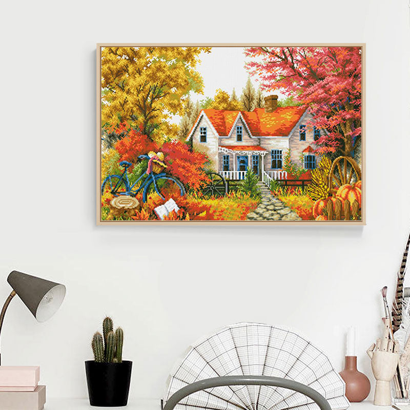 Diamond Embroidery Pattern Diamond Painting Home Warm Scenery Rhinestone