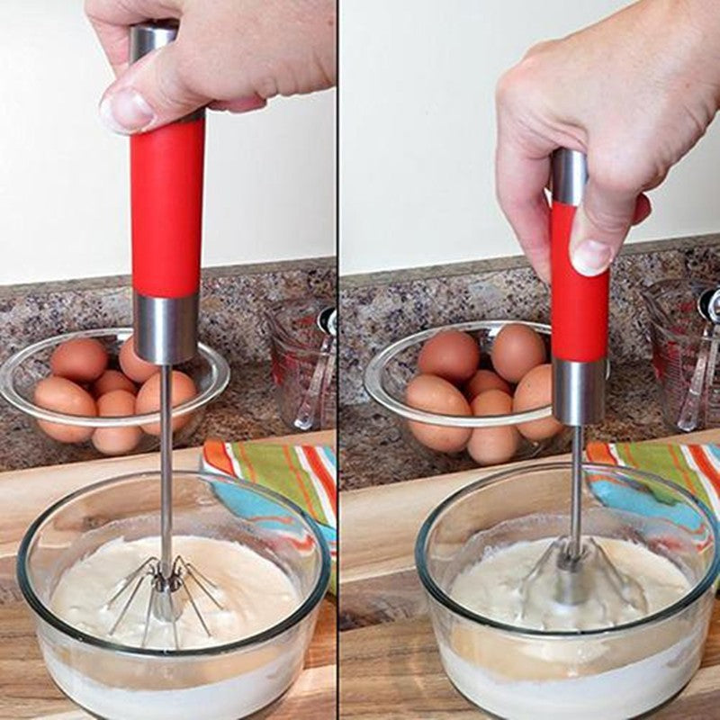 Semi-automatic Push Down Whisk