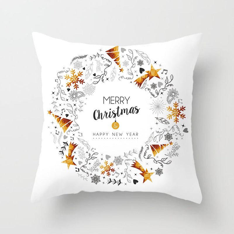 Santa Cartoon Digital Printed Sofa Pillow Cushion