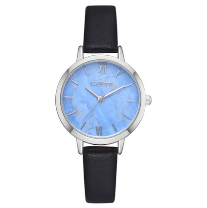 Japanese and Korean new girl student watch GAIETY marbled simple leather cute watch