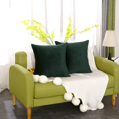 Velvet Solid Color Super Soft Sofa Cushion Children's Room Decoration