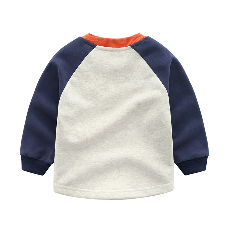 Children's Thickened A Cotton T-shirt Cartoon Top