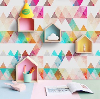 pvc self-adhesive cartoon bedroom kids room wallpaper