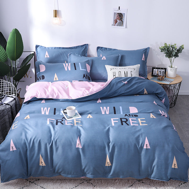 Four-piece cotton bedding with multiple specifications