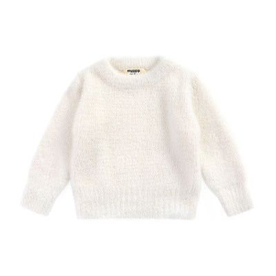 Imitation otter pullover sweater