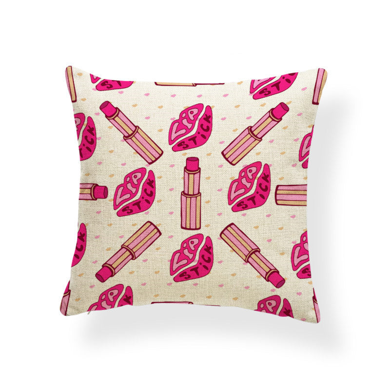 Cotton and linen pillowcase