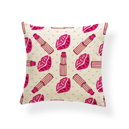 Cotton and linen pillowcase