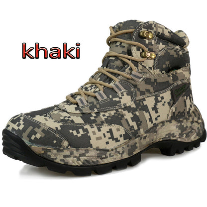 Men's high top waterproof hiking shoes plus size