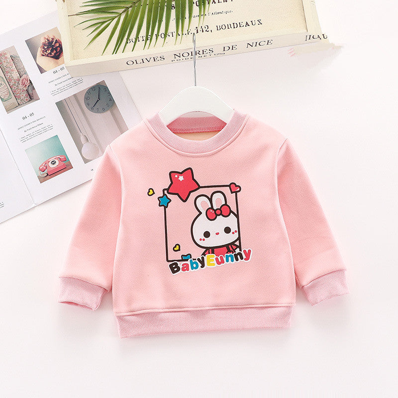Children plus velvet thick autumn and winter sweater