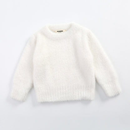Imitation otter pullover sweater