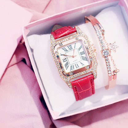 Casual simple running rhinestone atmospheric watch