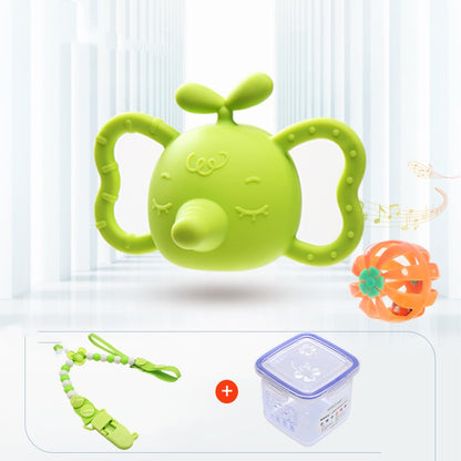 Elephant Bud Baby Baby Silicone Teether Rattle Teeth