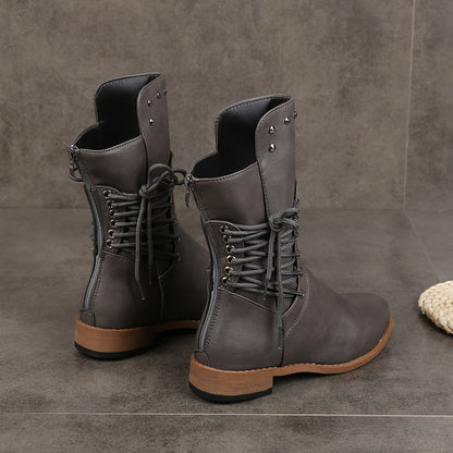 Martin Boots Rivet Plus Size Ladies Boots