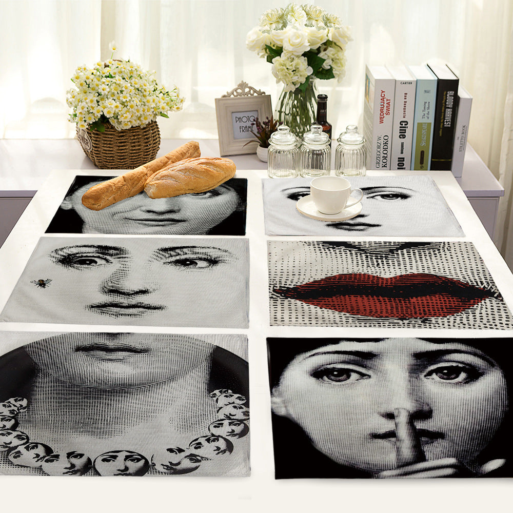 Cotton linen table mat
