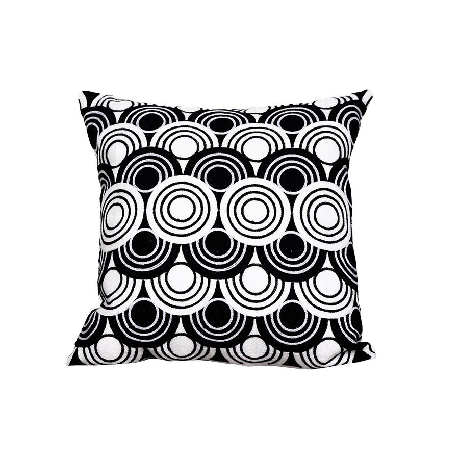Modern embroidered pillowcase
