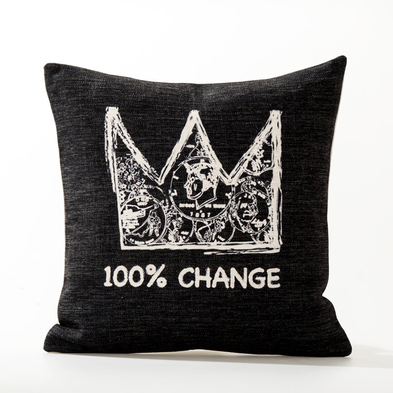 Car back cushion cotton and linen pillowcase