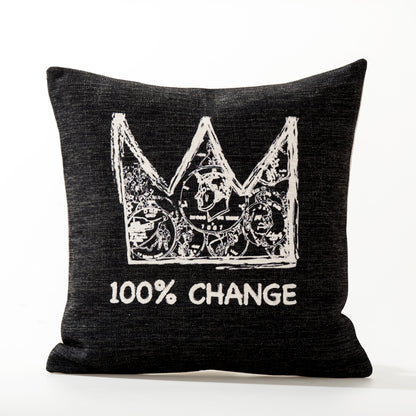 Car back cushion cotton and linen pillowcase
