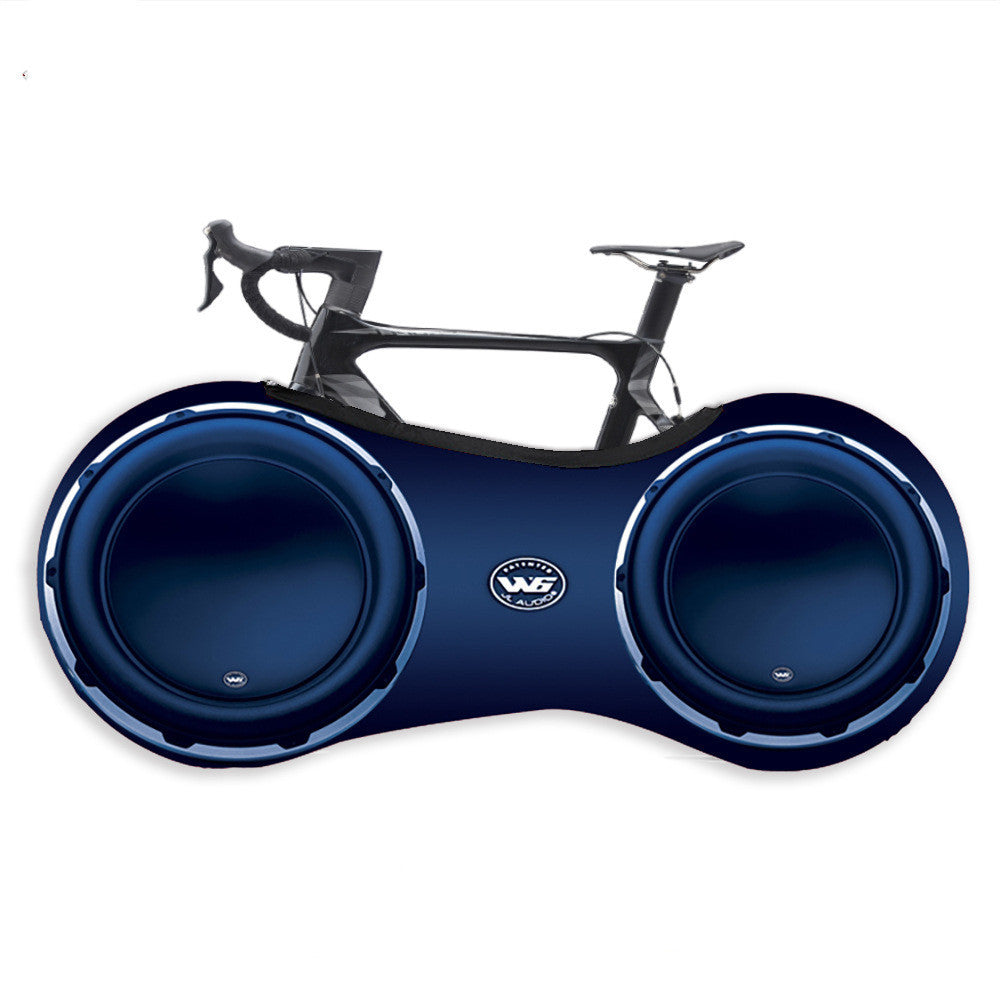 Semi-covering elastic dust cover for bicycle