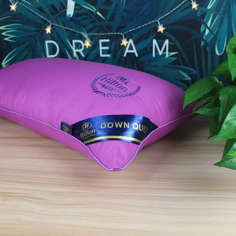 Hotel embroidered pillow