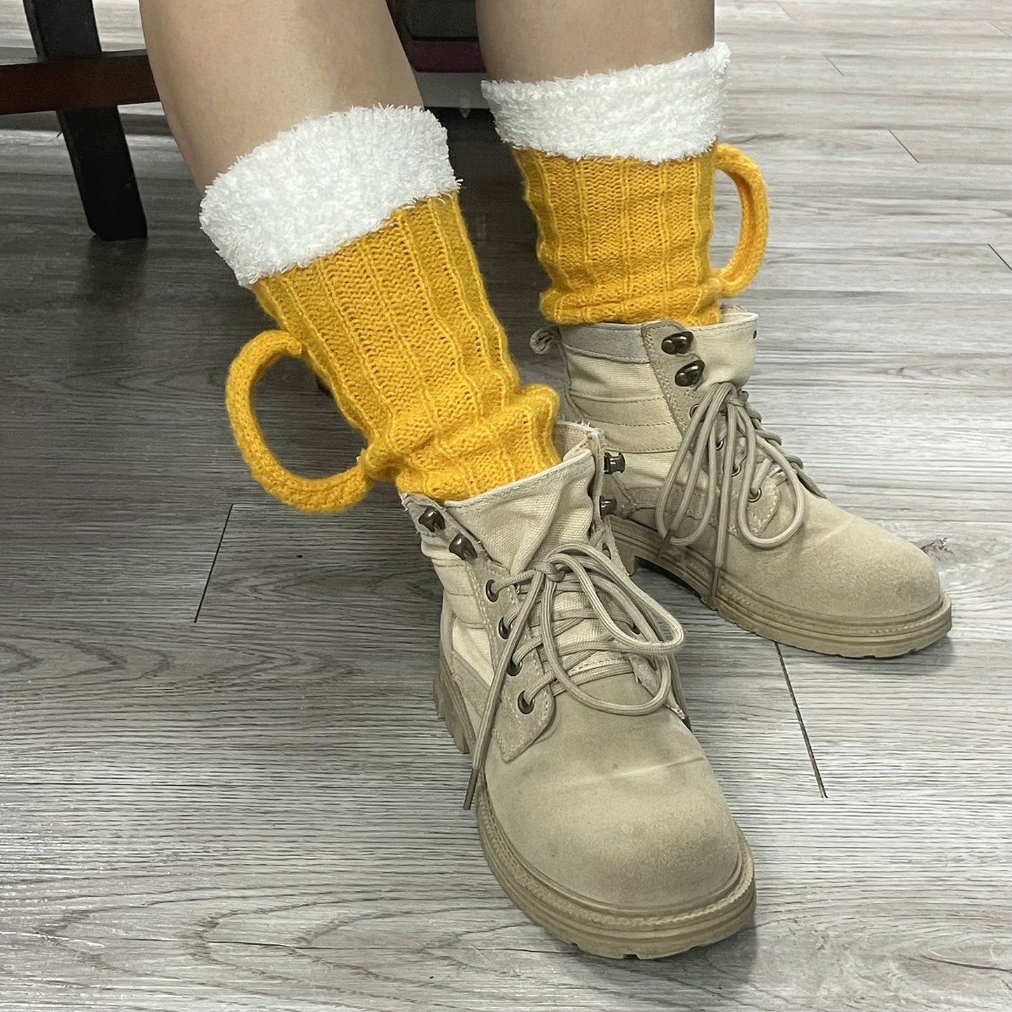 3D Beer Steins Color Matching Warm Feet Bandana Mid-calf