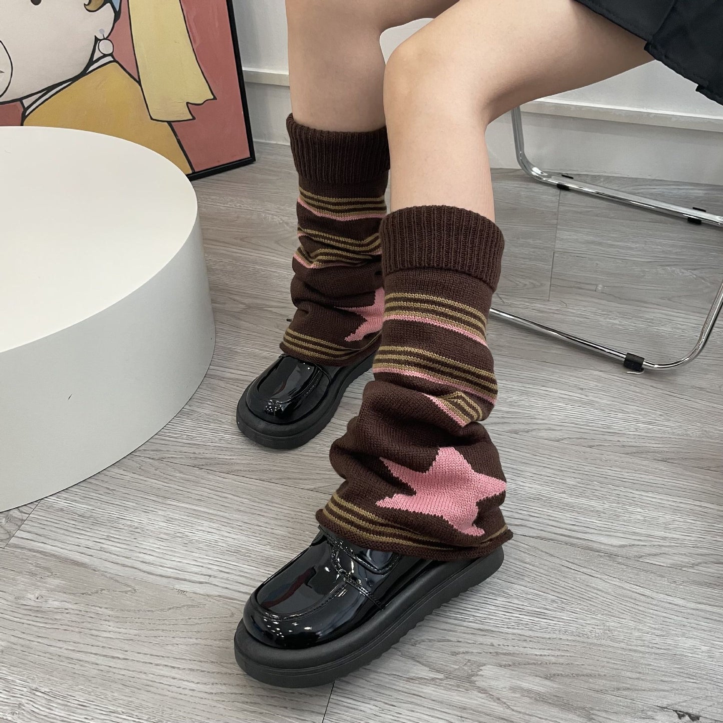 Female Striped XINGX Maillard Foot Sock