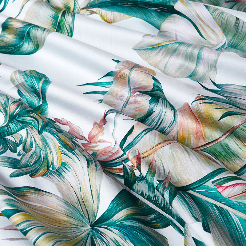 60s long-staple cotton plant four-piece set