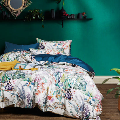 60s long-staple cotton plant four-piece set