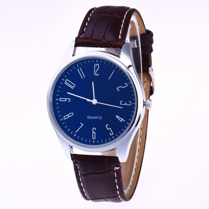 Twelve-digit face men's quartz watch