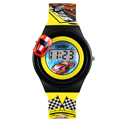 Rotating runway toy anime watch