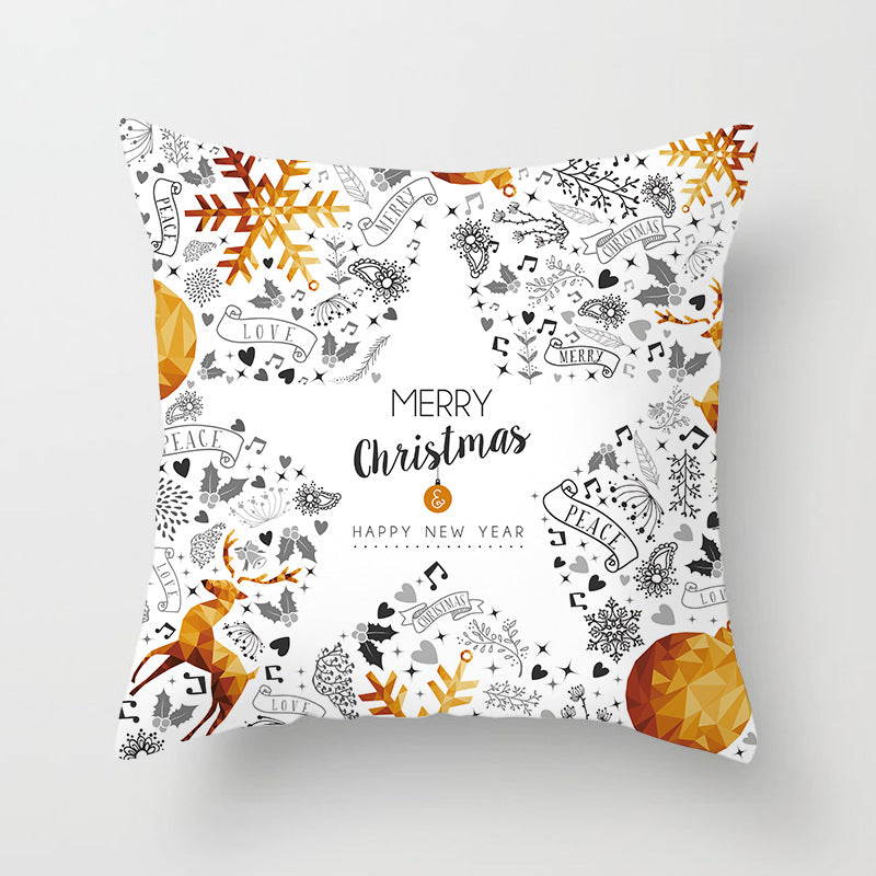 Santa Cartoon Digital Printed Sofa Pillow Cushion