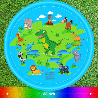 Inflatable water spray cushion