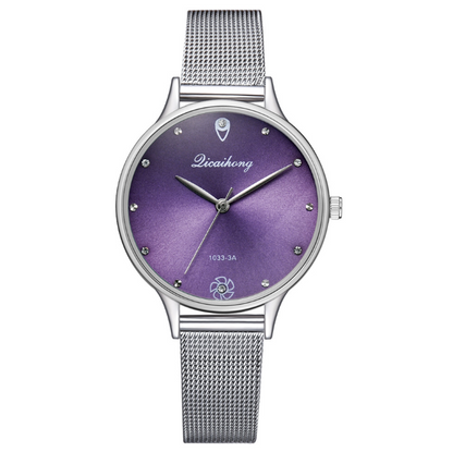 Green dial bracelet quartz watch fashion creative high-grade diamond scale watch