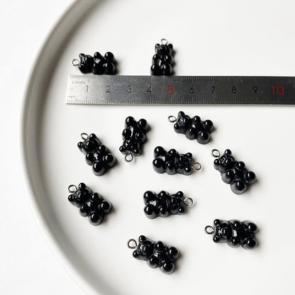 Jelly color bear earrings earrings pendant