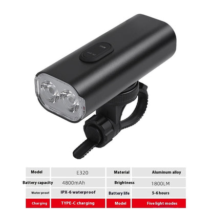 New Bicycle Headlight USB Rechargeable Cycling Light Suit