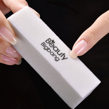 Manicure white tofu block polishing strips