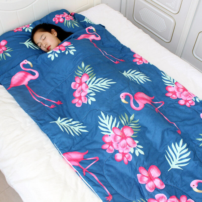 Adult indoor single summer thin sleeping bag