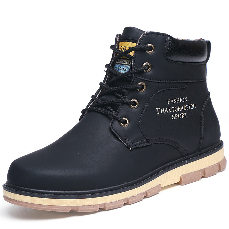 Plush warm work clothes Martin boots