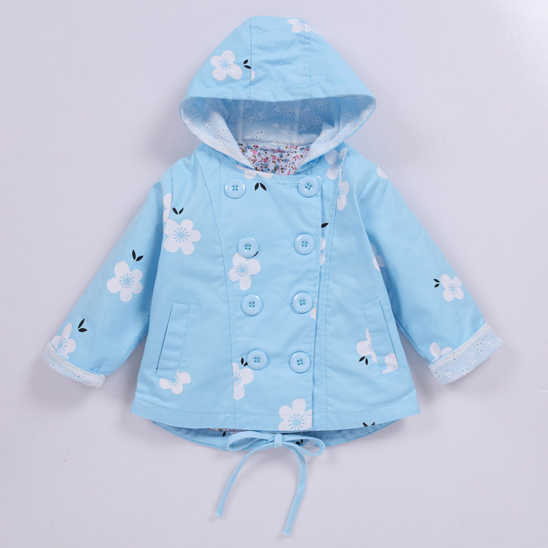 Double-breasted casual children's jacket