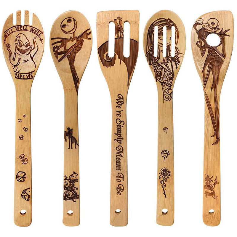 Christmas laser design bamboo shovel