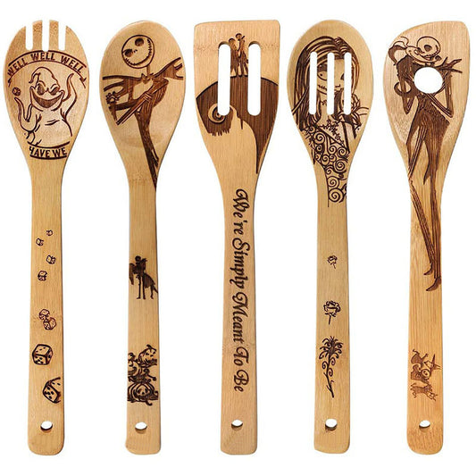 Christmas laser design bamboo shovel