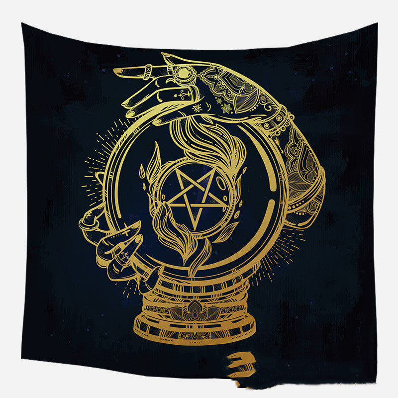 European medieval decorative hanging cloth