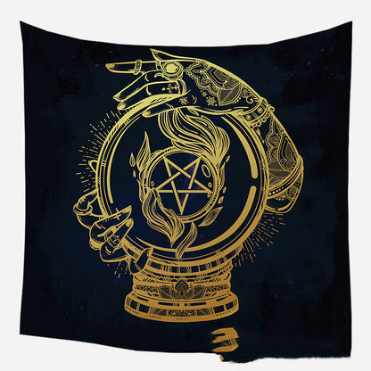 European medieval decorative hanging cloth