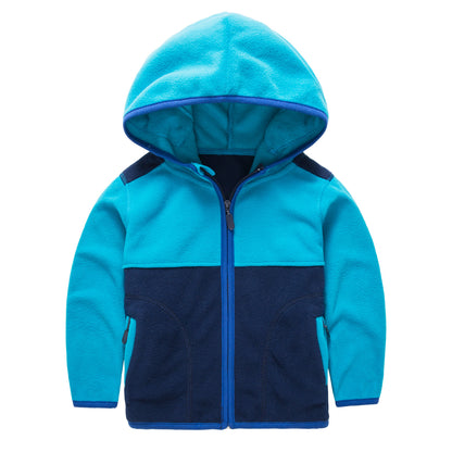 Spring And Autumn New Cardigan Hooded Children's Boy Jacket