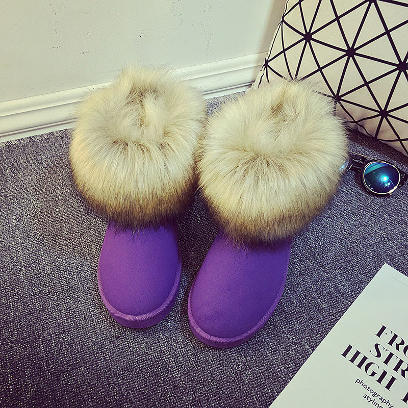 Plus velvet warm women's shoes