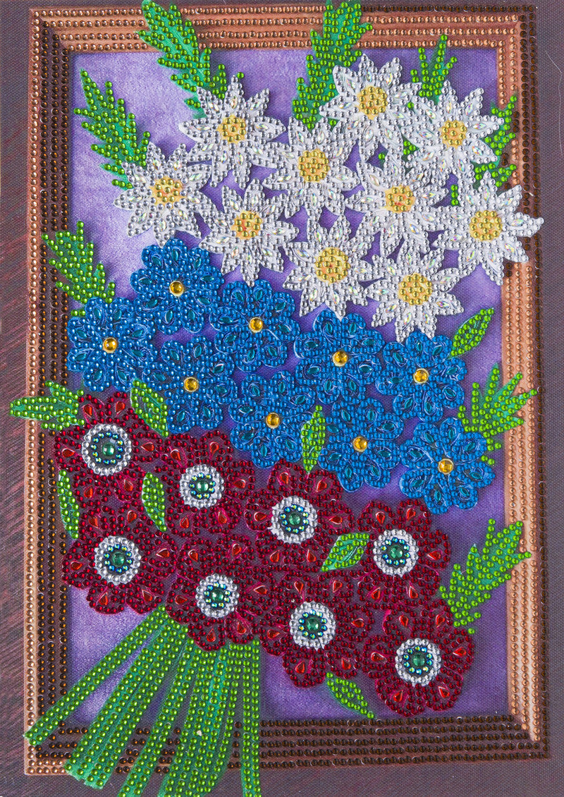 Crystal Special-shaped Bright Diamond Flower Living Room Porch Decoration Painting
