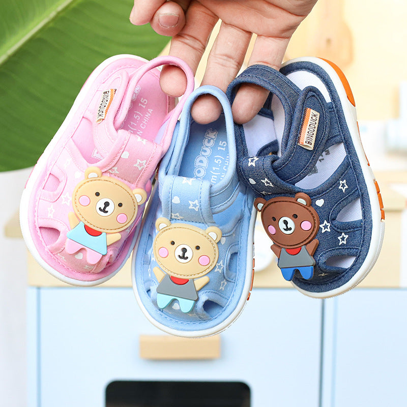 Baby Boy Summer Girl Baby Baby Soft-soled Toddler Called Sandals