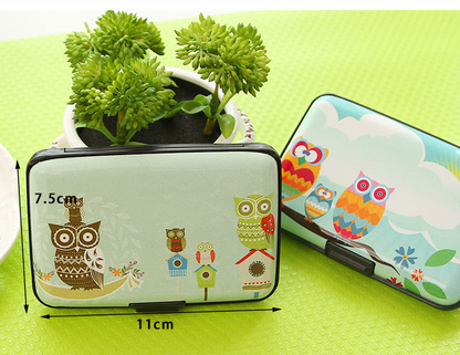 Owl organ card package ultra-thin cute women's multi-card card package bus bank card sets