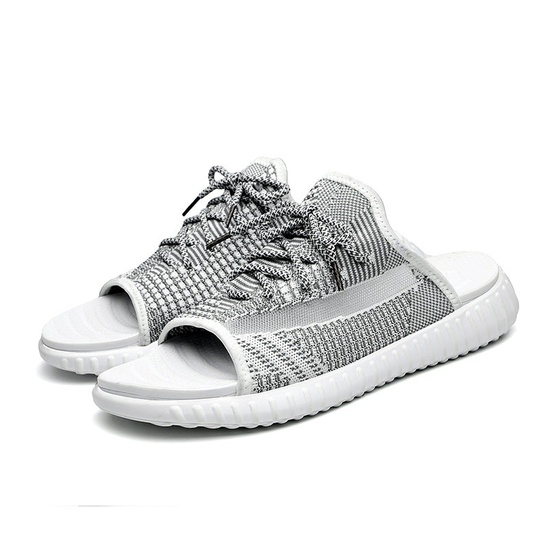 Couple large size beach sandals and slippers