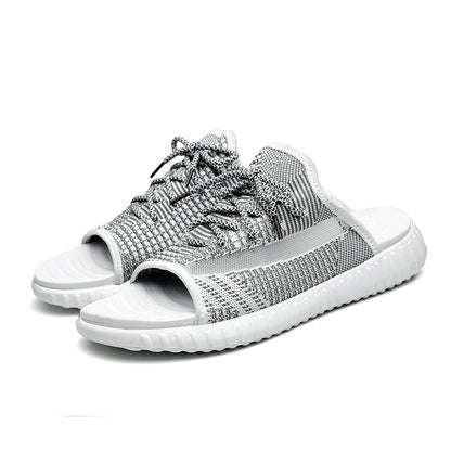Couple large size beach sandals and slippers